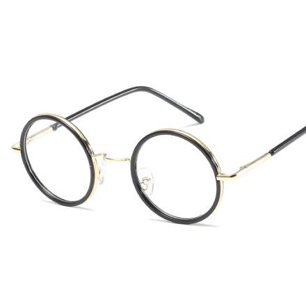 欧杰欧OJO 全框 金属合金 板材 近视光学框架眼镜 亮黑色金OJO8104