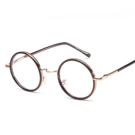 欧杰欧OJO 全框 金属合金 板材 近视光学框架眼镜 茶色OJO8104