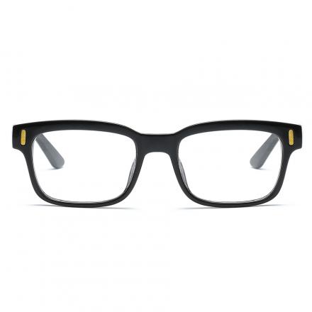 欧杰欧OJO 全框 V字眼镜架 配镜眼镜框架 亮黑框OJO8084