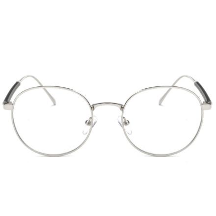 欧杰欧OJO 全框 时尚眼镜框 圆框复古光学框架眼镜 银框OJO1532