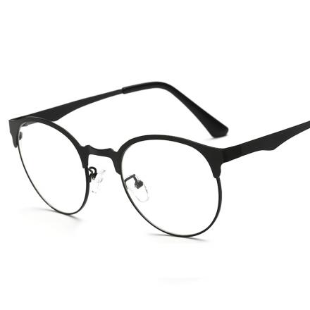 欧杰欧OJO 全框 金属合金 复古光学框架眼镜 黑色OJO837