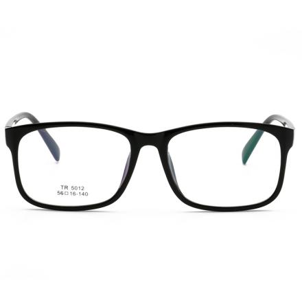 欧杰欧OJO 超轻TR90眼镜架  复古光学框架眼镜 亮黑框OJO5012