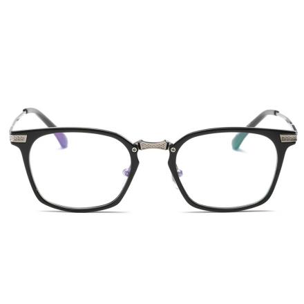 欧杰欧OJO 超轻超柔TR90镜框 复古潮流框架眼镜 亮黑框OJO1656