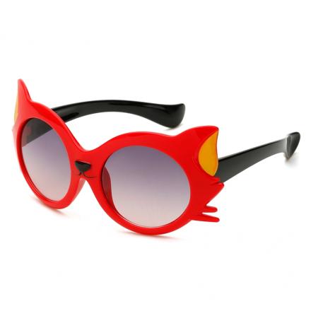 欧杰欧OJO 卡通时尚太阳眼镜 个性少儿墨镜太阳眼镜 红框黑腿OJO6149