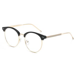 欧杰欧OJO 全框 复古时尚眼镜框 潮流质感眼镜架 亮黑金OJOG007