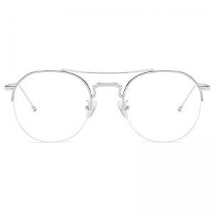欧杰欧OJO 复古钓丝眼镜框 潮流时尚眼镜架 银框OJO903