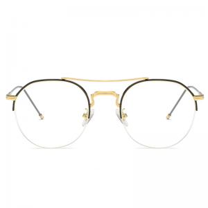 欧杰欧OJO 复古钓丝眼镜框 潮流时尚眼镜架 金画黑OJO903