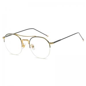 欧杰欧OJO 复古钓丝眼镜框 潮流时尚眼镜架 金画黑OJO903