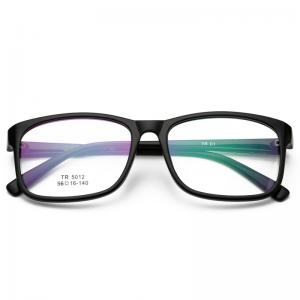 欧杰欧OJO 超轻TR90眼镜架  复古光学框架眼镜 亮黑框OJO5012