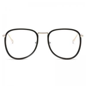 欧杰欧OJO TR90眼镜框 复古光学框架眼镜 砂黑银OJOG010