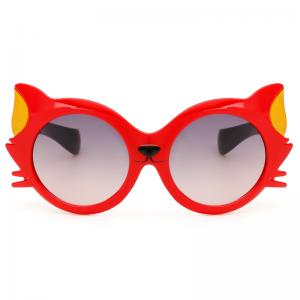 欧杰欧OJO 卡通时尚太阳眼镜 个性少儿墨镜太阳眼镜 红框黑腿OJO6149