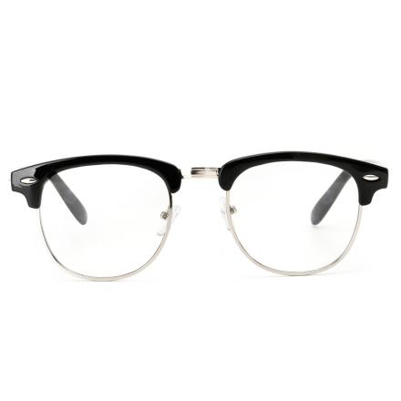 欧杰欧OJO 米钉复古近视框架眼镜 亮黑框OJO8056