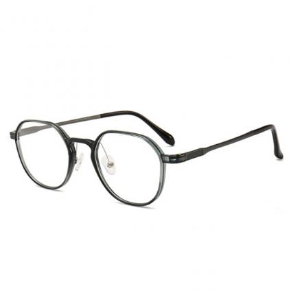 欧杰欧OJO 钨碳塑钢 多边形 全框 时尚潮流近视眼镜架 灰色