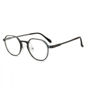 欧杰欧OJO 钨碳塑钢 多边形 全框 时尚潮流近视眼镜架 黑色