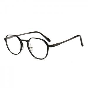 欧杰欧OJO 钨碳塑钢 多边形 全框 时尚潮流近视眼镜架 茶色