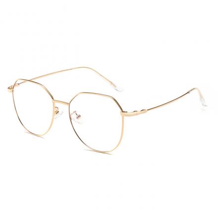 欧杰欧OJO 男女通用复古不规则眼镜框 韩版潮网红多边形眼镜架 金色框