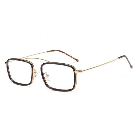 欧杰欧OJO 复古时尚 TR90经典小方框 学院风近视眼镜架 玳瑁金框