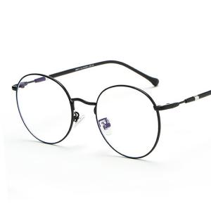 欧杰欧OJO 男女复古眼镜框 圆形文艺韩版潮流近视眼镜架 黑色框