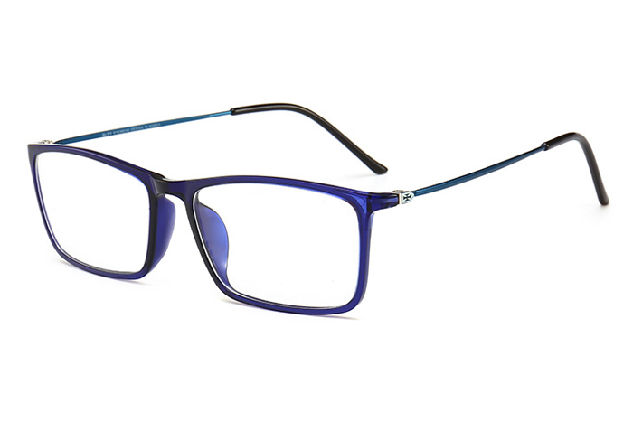 欧杰欧OJO 钨碳塑钢记忆架 新款方框轻盈近视光学眼镜架 蓝色
