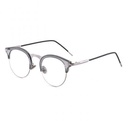 欧杰欧OJO 超轻TR90金属眼镜 男女时尚百搭潮流近视眼镜架 透灰框