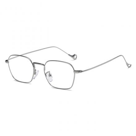 欧杰欧OJO 新款方形眼镜架 男女同款复古潮流细边商务近视眼镜架 枪灰色