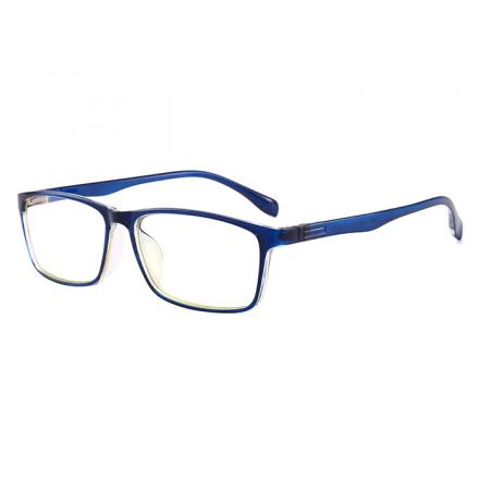 欧杰欧 新款男女同款防蓝光眼镜 时尚商务方框防辐射眼镜架 蓝色