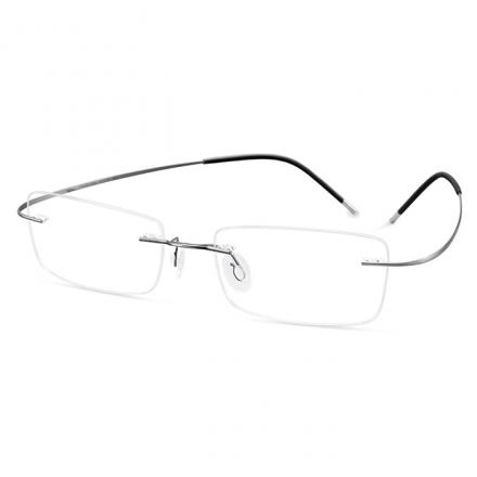 欧杰欧OJO 新款无框纯钛眼镜 男士睿智商务超轻近视眼镜架钛架 枪色