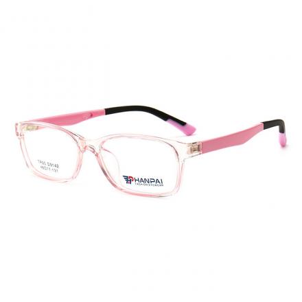 欧杰欧OJO 新款男女童舒适眼镜框 超轻TR90儿童防蓝光眼镜架 粉色框