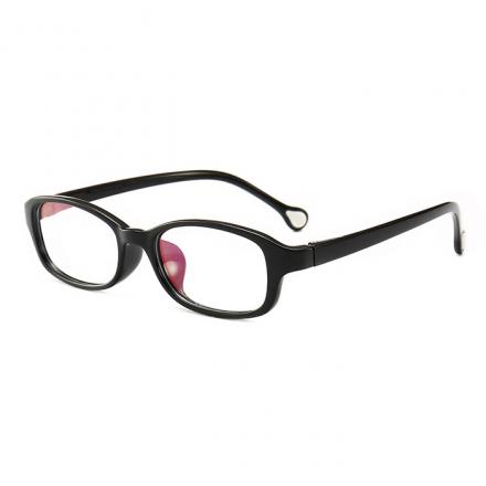 欧杰欧OJO 新款儿童眼镜架 超轻TR90防滑镜腿小学生近视眼镜架 黑色框