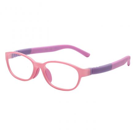 欧杰欧OJO 儿童防辐射抗蓝光护目眼镜 男女童硅胶软手机保护眼镜 粉色