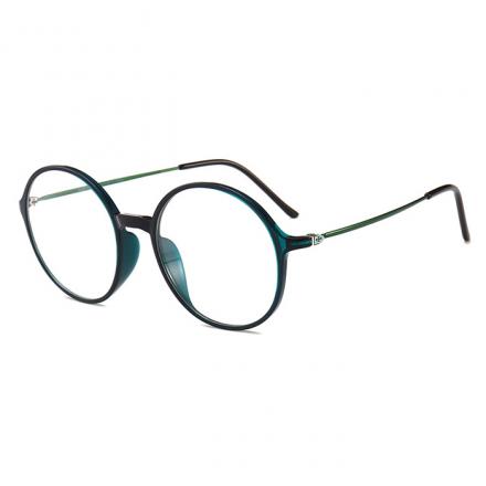 欧杰欧OJO 钨碳塑钢 圆形近视眼镜 时尚潮流近视眼镜架 绿色