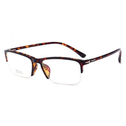 欧杰欧OJO 超轻TR90半框眼镜 男女款韩版潮复古近视眼镜架 玳瑁色