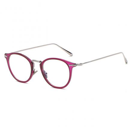 欧杰欧OJO 新款TR90 复古眼镜框 男女时尚潮流近视眼镜架 透紫框