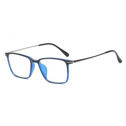 欧杰欧OJO 男女TR90精品商务镜框架 潮流全框近视眼镜架 黑蓝框