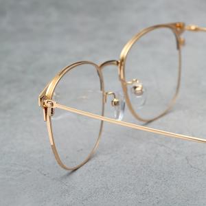 欧杰欧OJO 男士金属眼镜框 复古商务潮流近视光学眼镜架 黑银色