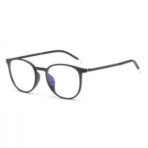 欧杰欧OJO 新款TR90时尚圆框防蓝光眼镜 超轻男女电脑复古护目镜 沙茶色