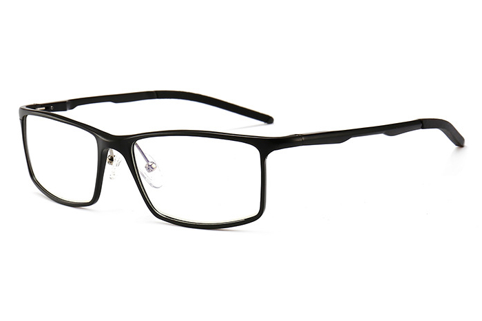 欧杰欧OJO 新款防蓝光眼镜 男女同款商务镁铝合金潮流近视眼镜架 黑框