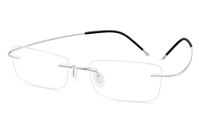 欧杰欧OJO 新款无框纯钛眼镜 男士睿智商务超轻近视眼镜架钛架 银色
