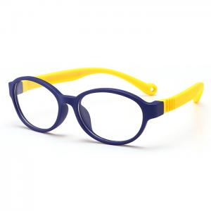 欧杰欧OJO 新款儿童硅胶眼镜 时尚潮流儿童可配近视眼镜架 全砂黑框