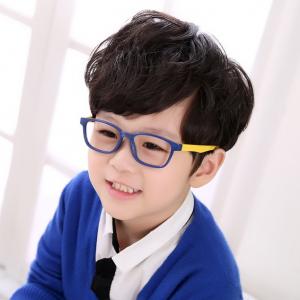 欧杰欧OJO 新款儿童硅胶材质眼镜框 时尚潮流可配近视儿童眼镜架 深蓝框黄腿