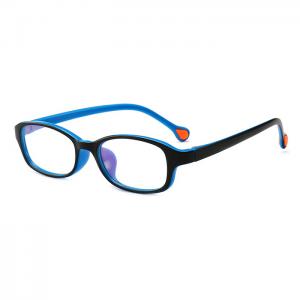 欧杰欧OJO 新款儿童眼镜架 超轻TR90防滑镜腿小学生近视眼镜架 黑色框