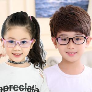 欧杰欧OJO 儿童防辐射抗蓝光护目眼镜 男女童硅胶软手机保护眼镜 蓝色