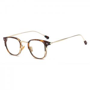  欧杰欧OJO 韩版TR90复古英伦方框 时尚潮流近视眼镜架 黑色