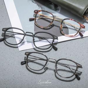  欧杰欧OJO 韩版TR90复古英伦方框 时尚潮流近视眼镜架 黑色