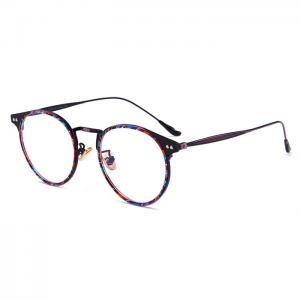欧杰欧OJO  新款复古眼镜框 金属圆框装潮流近视眼镜架 黑色框