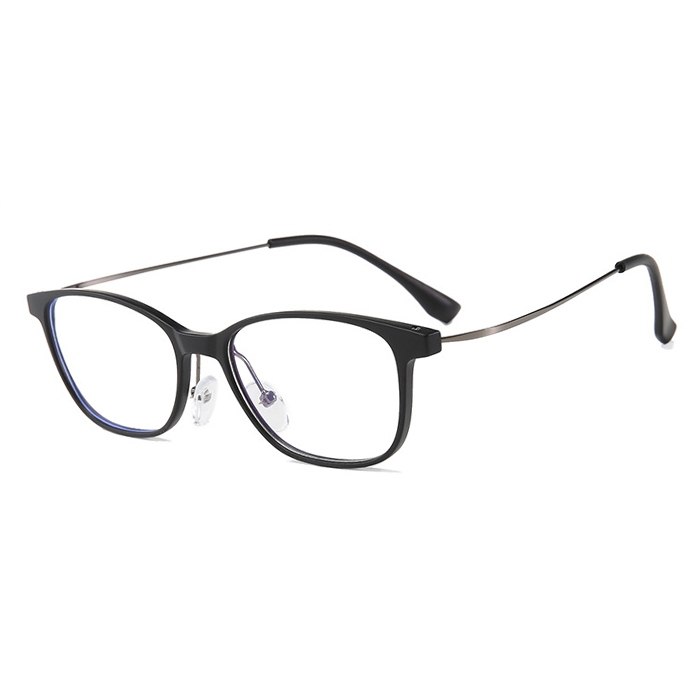 欧杰欧OJO 新款防蓝光男女眼镜 轻盈舒适TR90近视眼镜 亮黑框