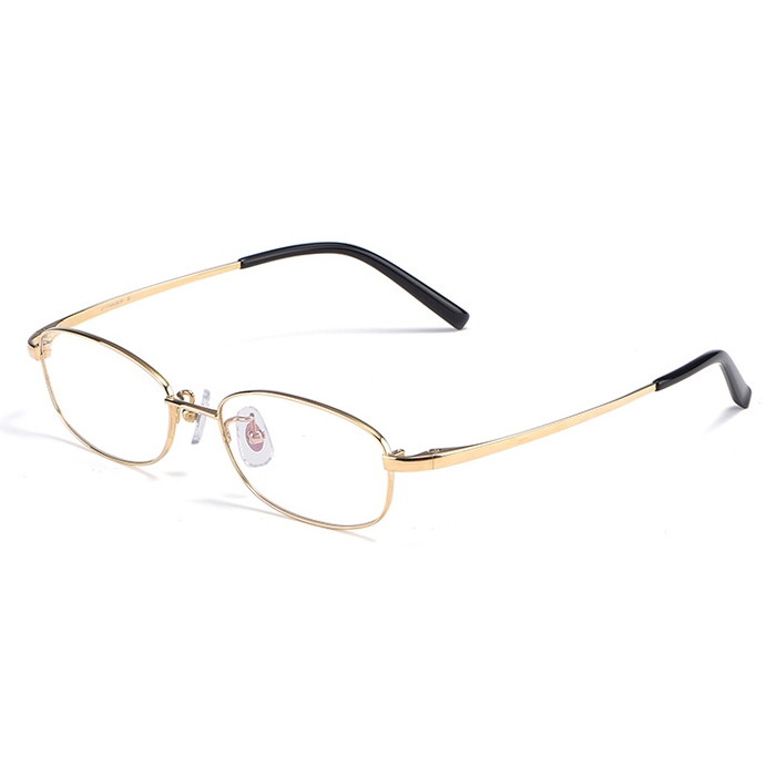 欧杰欧OJO 超轻纯钛眼镜架 新款小框高度男女近视眼镜框 金色