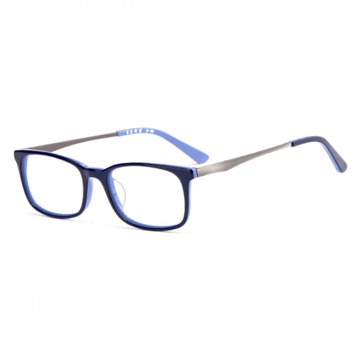 欧杰欧OJO 新款板材眼镜框 轻薄时尚方框近视眼镜架 蓝色