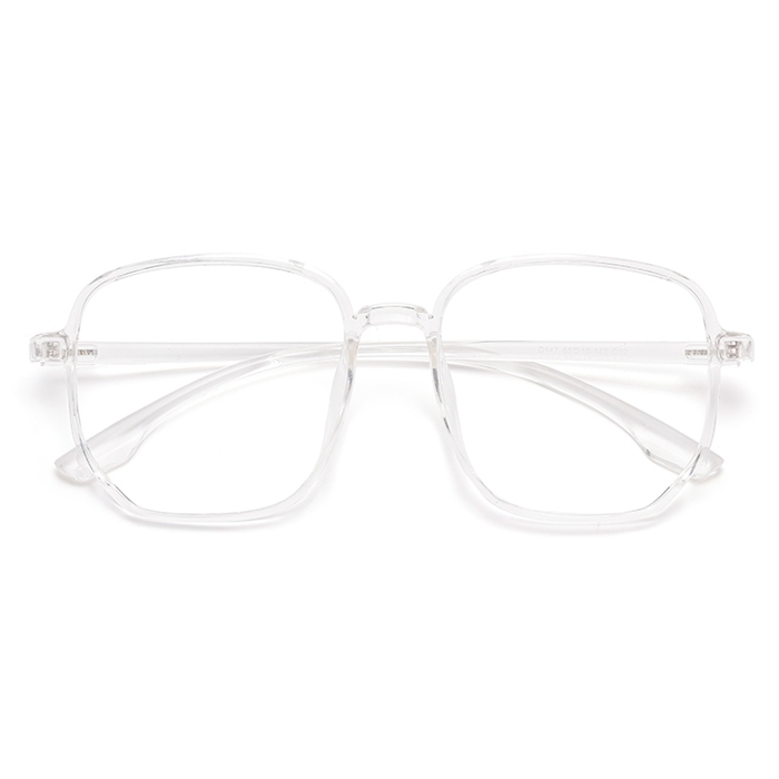 欧杰欧OJO 大框网红眼镜框 时尚透明色复古多边形眼镜 透明