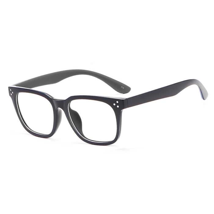 欧杰欧OJO 网红R90近视眼镜架 超轻大脸时候近视眼镜框 亮黑色